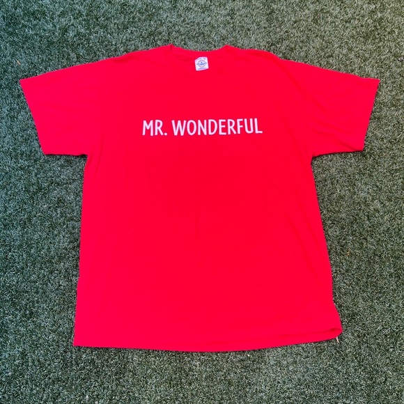 VTG 90’s Mr. Wonderful Red Tee - Picture 1 of 5